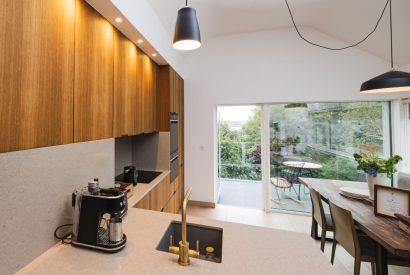 The kitchen dining room at Map Maker's Cottage, Roundstone, Galway