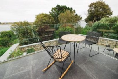 The balcony at Map Maker's Cottage, Roundstone, Galway