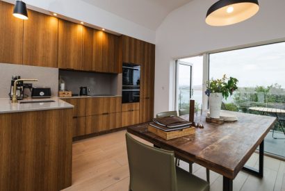 The kitchen dining room at Map Maker's Cottage, Roundstone, Galway