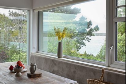 Picture windows at Map Maker's Cottage, Roundstone, Galway