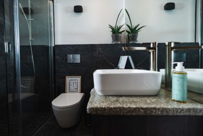 A bathroom at Map Maker's Cottage, Roundstone, Galway