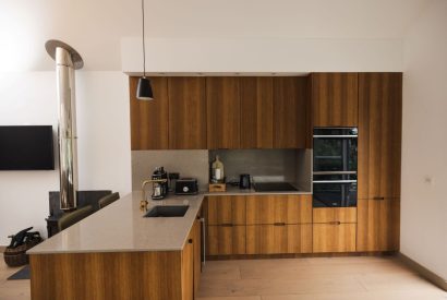 The kitchen at Map Maker's Cottage, Roundstone, Galway