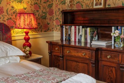 A king size bedroom at Lady Emily's Flat, Yorkshire Dales