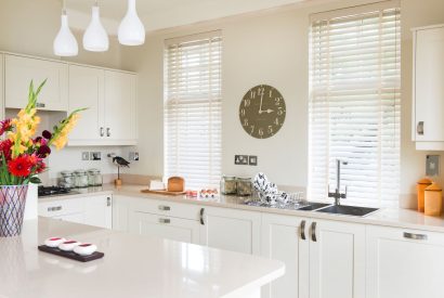 The kitchen at Ocean Beach House, Devon