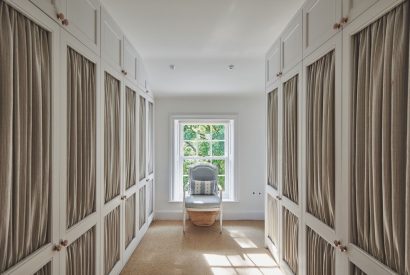 A dressing room at America Farm, Oxfordshire