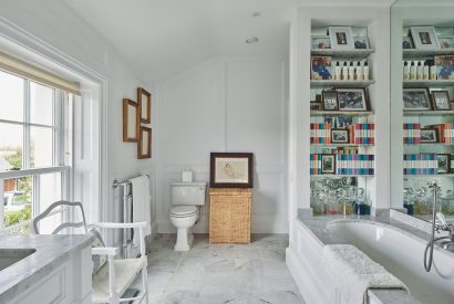 A bathroom at America Farm, Oxfordshire