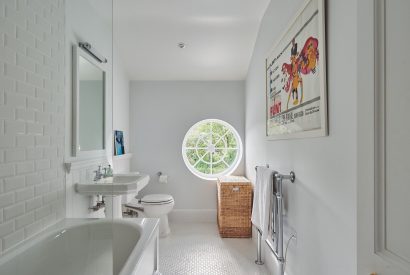 A bathroom at America Farm, Oxfordshire