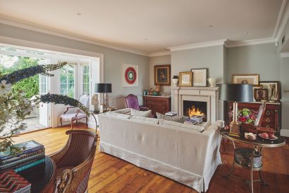 The living room at America Farm, Oxfordshire