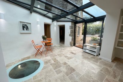 The atrium at Willow Cottage, Cotswolds