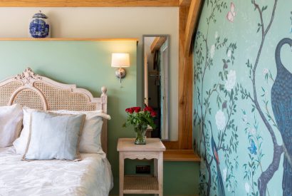 King size bedroom at The Lodge at Leigh, Dorset