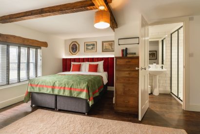 A king size bedroom at The Great Hall, Chapmanslade, Wiltshire