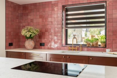 The kitchen at Splendor Retreat, Chapmanslade, Wiltshire