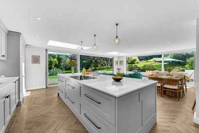 Kitchen dining area at Garden Cottage, Cheshire