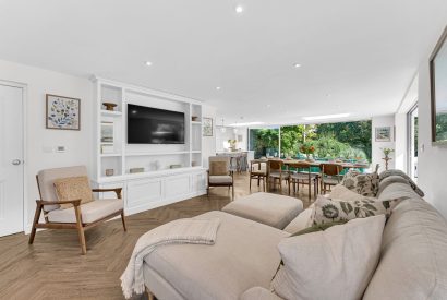 The lounge area at Garden Cottage, Cheshire