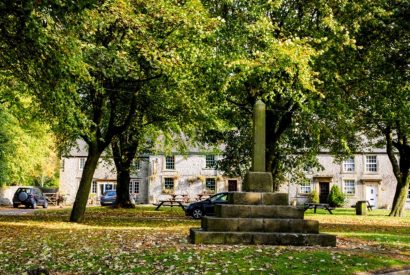 The village green at Sweet Pea Cottage, Litton, Peak District