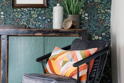 Seating area at Sweet Pea Cottage, Litton, Peak District