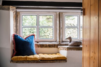 Window seat at Sweet Pea Cottage, Litton, Peak District