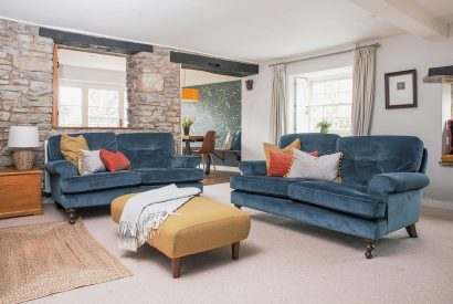 The living room at Sweet Pea Cottage, Litton, Peak District