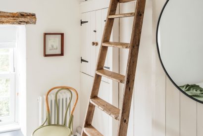 The loft bed at Sweet Pea Cottage, Litton, Peak District