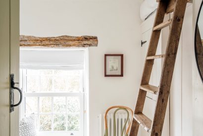 The loft bed at Sweet Pea Cottage, Litton, Peak District