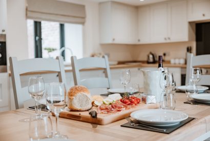 The dining table at Arkle, Shropshire