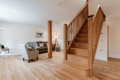 The staircase at Arkle, Shropshire