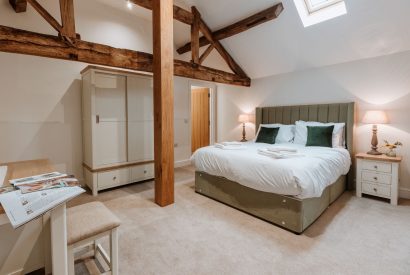 A king size bedroom at Arkle, Shropshire