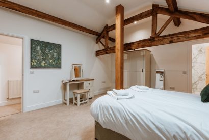 A king size bedroom at Arkle, Shropshire