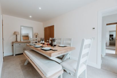 The dining room at Frankel, Shropshire 