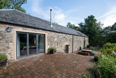 The sun terrace at Lomond House, Loch Lomond