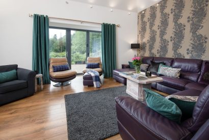 The sitting room at Lomond House, Loch Lomond