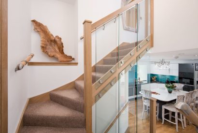 The staircase at Lomond House, Loch Lomond