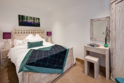 A double bedroom at Lomond House, Loch Lomond