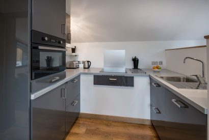 The studio kitchen at Lomond House, Loch Lomond