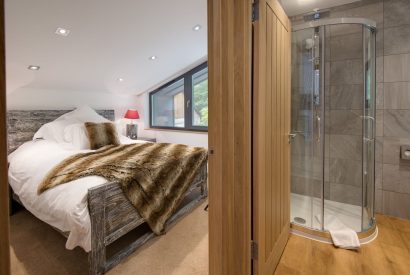 The studio double bedroom at Lomond House, Loch Lomond