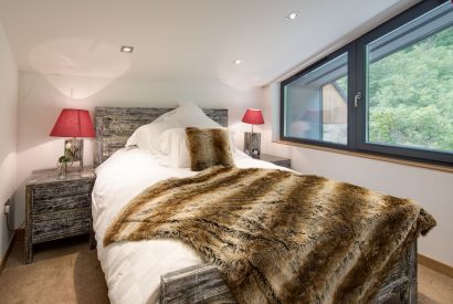 The studio double bedroom at Lomond House, Loch Lomond