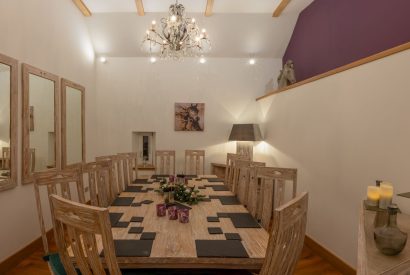 The dining room at Lomond House, Loch Lomond