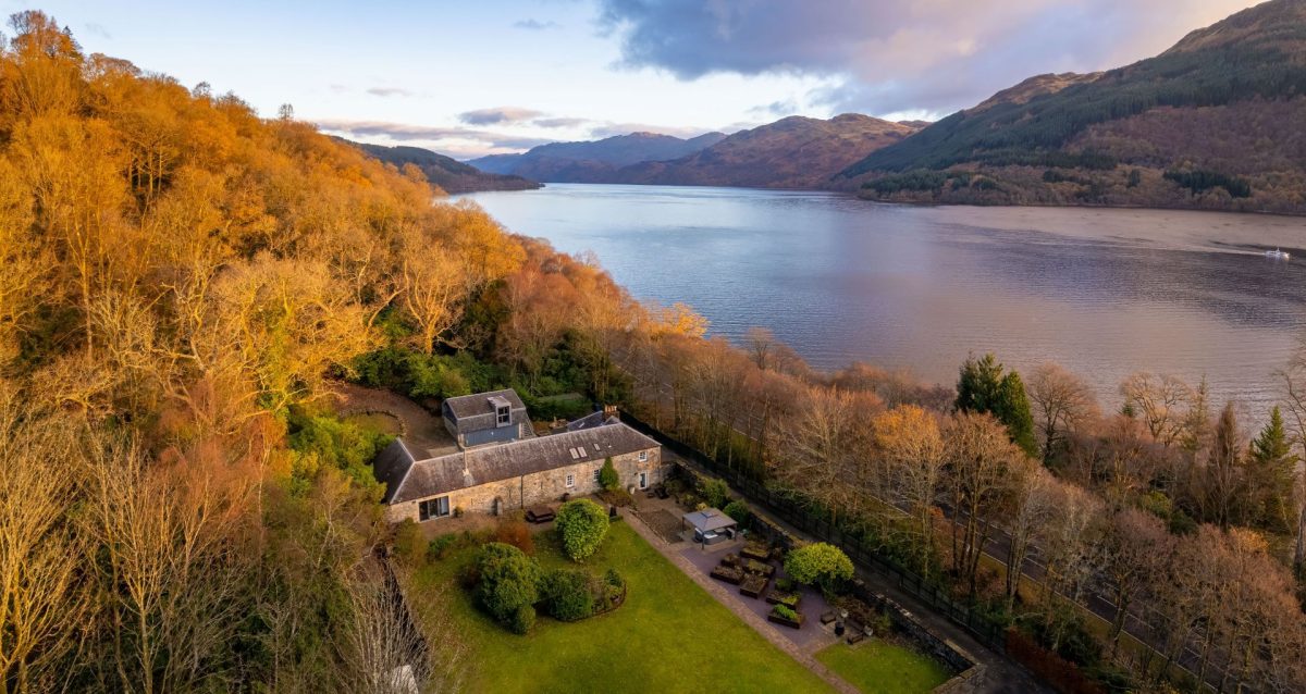 Aerial View of Lomond House, Loch Lomond