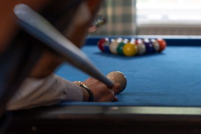 The games room at Aberfeldy House, Perthshire