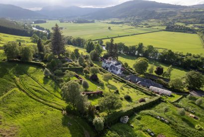 Aerial view of Aberfeldy House, Perthshire