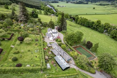 Aerial view of Aberfeldy House, Perthshire