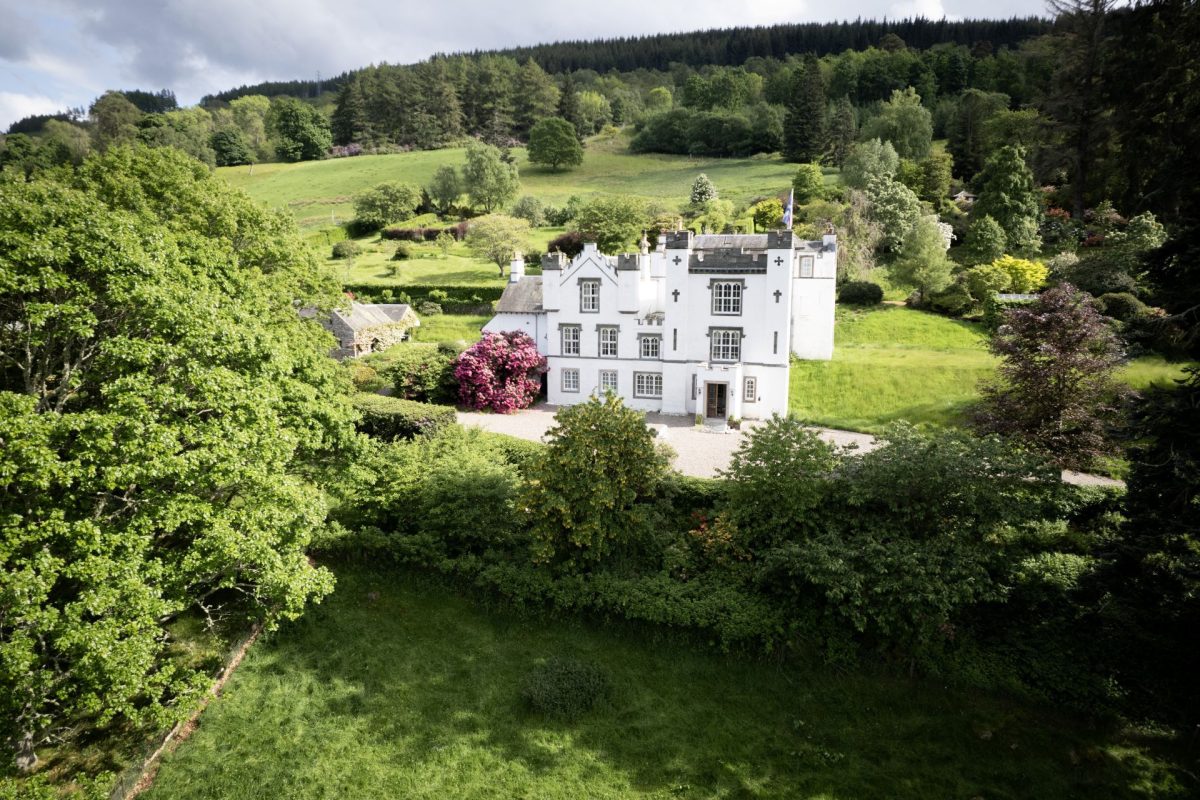 The exterior of Aberfeldy House, Perthshire