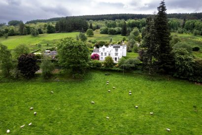 The grounds at Aberfeldy House, Perthshire