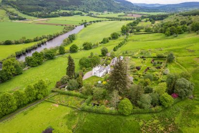 Aerial view of Aberfeldy House, Perthshire