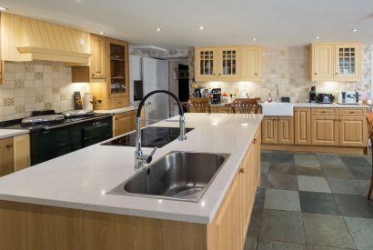 The kitchen at Aberfeldy House, Perthshire