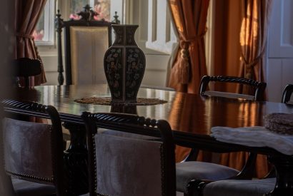 The dining room at Aberfeldy House, Perthshire