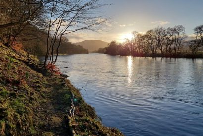 Countryside views at Aberfeldy House, Perthshire