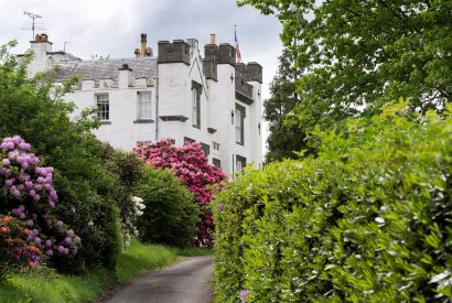 The driveway at Aberfeldy House, Perthshire