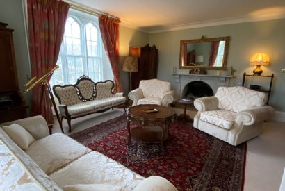 A living room at Aberfeldy House, Perthshire