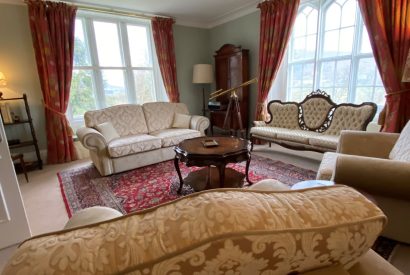 A living room at Aberfeldy House, Perthshire